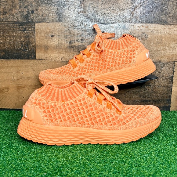 NOBULL Allday Knit Runner Size 8.5W/7M Athletic Running Shoes Orange - Picture 1 of 7